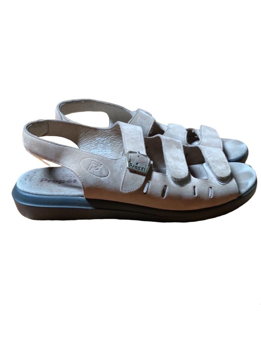 Propet Breeze Walker taupe leather sandals Size 10